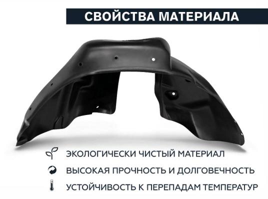 Подкрылок NISSAN Qashqai 2007-2013 (задний левый) Новлайн