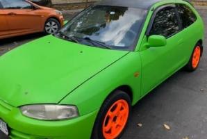 Дефлекторы окон (ветровики) Mitsubishi Colt 3d 1995-2002 (Митсубиши Кольт) Кобра Тюнинг